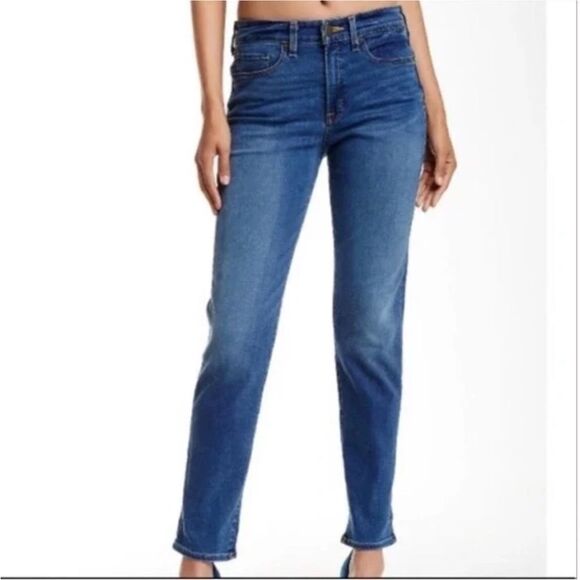 Spanx Medium Blue Wash Size 28 Women 5 Pocket Stretch Denim Straight Leg Jeans - Picture 7 of 12